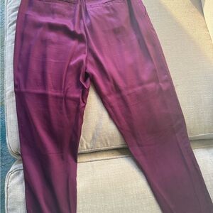 Purple Satin Pants